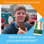 Onno with a medal and a new PB